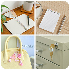 150Pcs 6 Colors Plastic Loose Leaf Book Binder Hinged Rings&nbsp;FIND-TA0010-54B