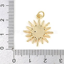 Brass Micro Pave Cubic Zirconia Pendants&nbsp;KK-C114-18G-02