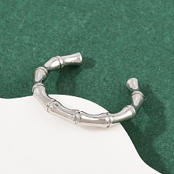 304 Stainless Steel Cuff Rings for Women&nbsp;RJEW-G361-01P