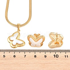 304 Stainless Steel Pendant Necklaces & Stud Earrings Sets&nbsp;SJEW-H002-01B-G