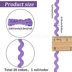70M 20 Colors Wave Bending Fringe Trim&nbsp;OCOR-GF0005-90