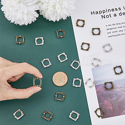 160Pcs 2 Colors Tibetan Style Alloy Bead Frames&nbsp;TIBEB-HY0001-06