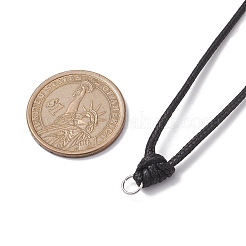 Adjustable Waxed Cord Pendant Necklace Makings&nbsp;NJEW-JN04668
