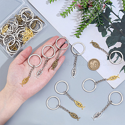 30Pcs 3 Colors Iron & Alloy Keychains&nbsp;KEYC-PH01556