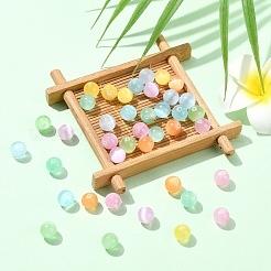 40Pcs 8 Colors Natural Selenite Beads&nbsp;G-YW0002-24