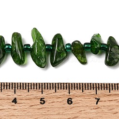 Natural Green Diopside Beads Strands&nbsp;G-L649-B01-01