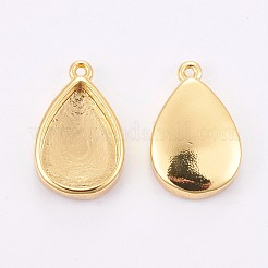 Brass Pendant Cabochon Settings&nbsp;ZIRC-E149-27