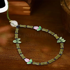 1Pc Handmade Lampwork & Acrylic Beaded Mobile Accessories Decoration&nbsp;HJEW-LP0001-54