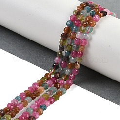 Natural White Jade Imitation Tourmaline Beads Strands&nbsp;G-H062-B01-01