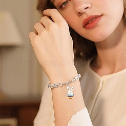 10Pcs 10 Styles Alloy Bunny Pendants&nbsp;ENAM-YW0006-92