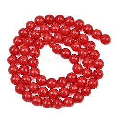 Dyed Natural White Jade Beads Strands&nbsp;GG-CBAD029-A09-6mm