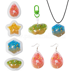 12Pcs 6 Styles DIY Pendants Silicone Molds&nbsp;DIY-TA0015-43