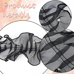 3Yards Pleated Organza Ribbon&nbsp;OCOR-GF0006-03A