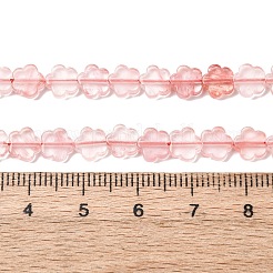 Cherry Quartz Glass Beads Strands&nbsp;G-B138-C16-01