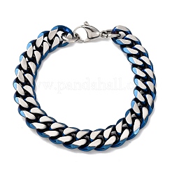 304 Stainless Steel Cuban Link Chain Bracelets for Men Women&nbsp;BJEW-C124-04B-01