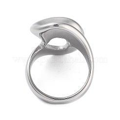 Non-Tarnish 304 Stainless Steel Rings for Women&nbsp;RJEW-K270-03B-P