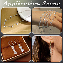 240Pcs Cubic Zirconia Charms&nbsp;ZIRC-BBC0003-78A