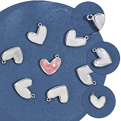 12Pcs 304 Stainless Steel Pendants&nbsp;STAS-BBC0010-13