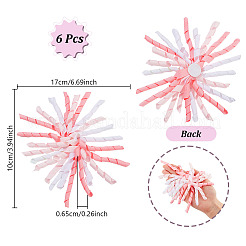 Self-adhesive Polyester Curly Flowers&nbsp;DIY-WH0110-20B