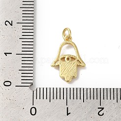 Rack Plating Brass Cubic Zirconia Charms&nbsp;KK-G504-18G-02