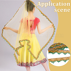 Polyester Fiber Lace Trim&nbsp;OCOR-WH0101-226D