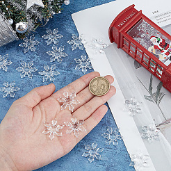 100Pcs Christmas Transparent Acrylic Connector Charms&nbsp;OACR-SC0001-58