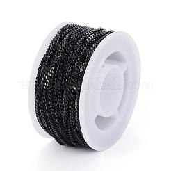 304 Stainless Steel Twisted Chains Curb Chains&nbsp;CHS-H007-39B