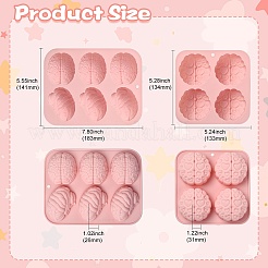 2 pcs 2 Styles Brain Shape Silicone Molds&nbsp;ST-CJ0007-87