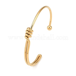 304 Stainless Steel Cuff Bangles for Women&nbsp;BJEW-C129-06G