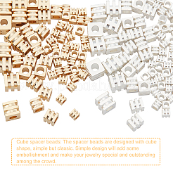 140Pcs 6 Styles Brass Beads&nbsp;KK-PH0003-90