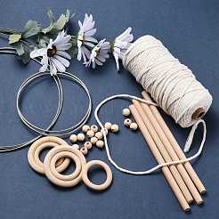 DIY Woven Net/Web with Feather Making Kits&nbsp;DIY-PH0002-12