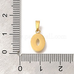 Ion Plating(IP) 304 Stainless Steel Micro Pave Cubic Zirconia Pendants&nbsp;STAS-H228-04G-05