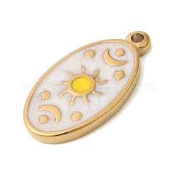 304 Stainless Steel Enamel Pendants&nbsp;STAS-B128-41G