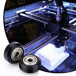 12Pcs 2 Style Plastic & Steel Pulley&nbsp;AJEW-OC0002-69