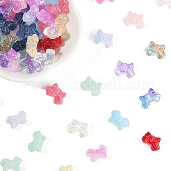 120Pcs 15 Colors Transparent Spray Paint Glass Beads&nbsp;GLAA-FS0002-12B