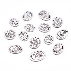 70Pcs 7 Style Tibetan Style Alloy Links Connectors&nbsp;TIBE-FW0001-02