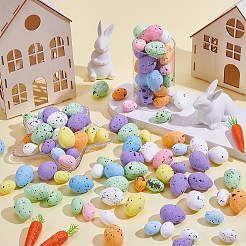 120Pcs 2 Styles Foam Simulated Pigeon Eggs&nbsp;DIY-SP0007-60