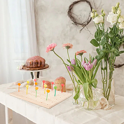 Rectangle Natural Wood Lollipop Display Stands&nbsp;ODIS-WH0030-54A
