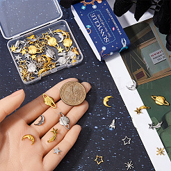Cosmic Theme Zinc Alloy Cabochons&nbsp;FIND-SC0011-74A