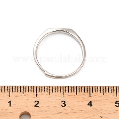 Rhodium Plated 925 Sterling Silver Adjustable Rings&nbsp;RJEW-S397-01P-06