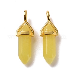 Natural Lemon Jade Pointed Pendants&nbsp;G-K329-35G