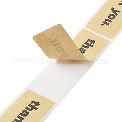 Self-Adhesive Paper Gift Tag Stickers with Word Thank You&nbsp;DIY-R084-03