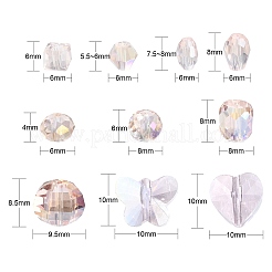 100Pcs AB Color Plated Glass Beads&nbsp;GLAA-CJ0001-98