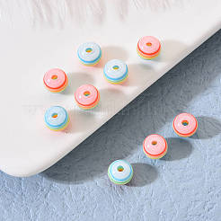 50Pcs Transparent Stripe Resin Beads&nbsp;RESI-YW0001-02D