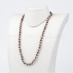 Natural Dalmatian Necklaces&nbsp;NJEW-D264-12