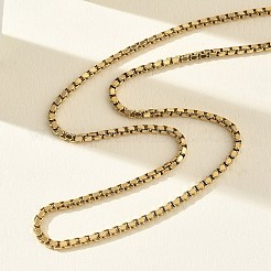 10Pcs 2.3MM 304 Stainless Steel Box Chain Necklaces&nbsp;NJEW-G203-05G