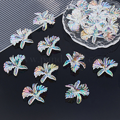 12Pcs UV Plating Transparent Acrylic Beads&nbsp;MACR-FH0001-27