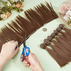 Plastic Long Straight Hairstyle Doll Wig Hair&nbsp;DIY-WH0656-99E