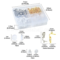 Brass Clip-on Earring Findings&nbsp;FIND-FS0003-15