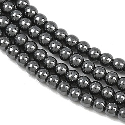 Synthetic Non-magnetic Hematite Beads Strands&nbsp;GG-CBAB93D-B01-2mm